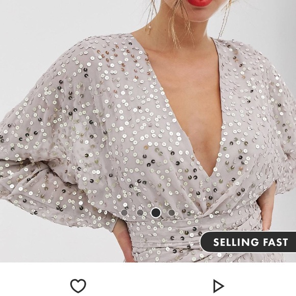 ASOS Design MIDI With Batwing Sleeve - Picture 3 of 4